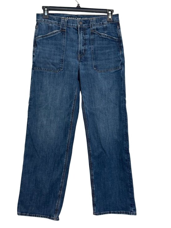 American Eagle Denim - American Eagle Womens Stovepipe Stretch Jeans Size 8 Regular Blue Denim Casual